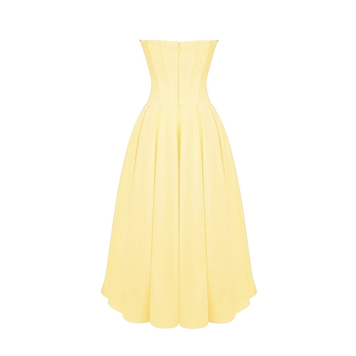 Women’s Corset Midi Dress Elegant Pleated Fit