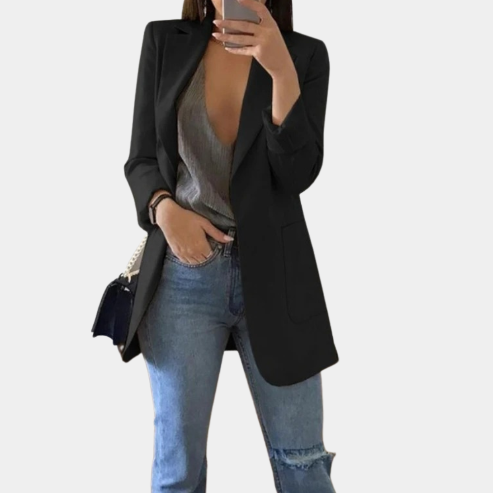 Women's Casual Blazer Lightweight Open Front Stylish Fit