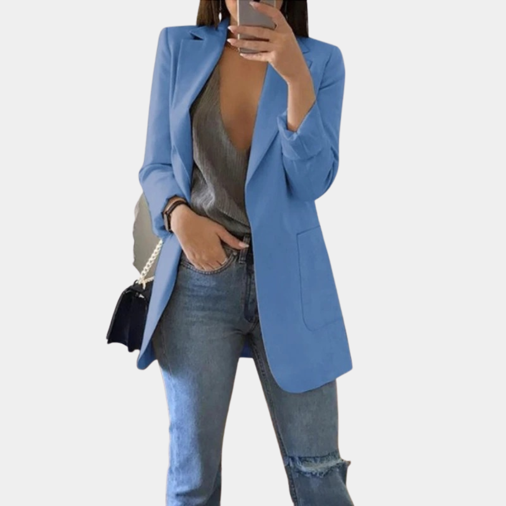 Women's Casual Blazer Lightweight Open Front Stylish Fit