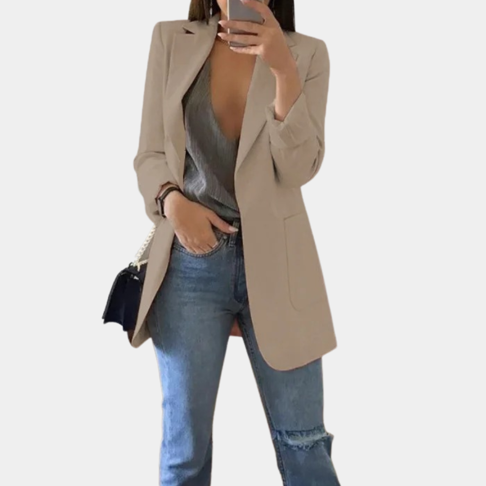 Women's Casual Blazer Lightweight Open Front Stylish Fit
