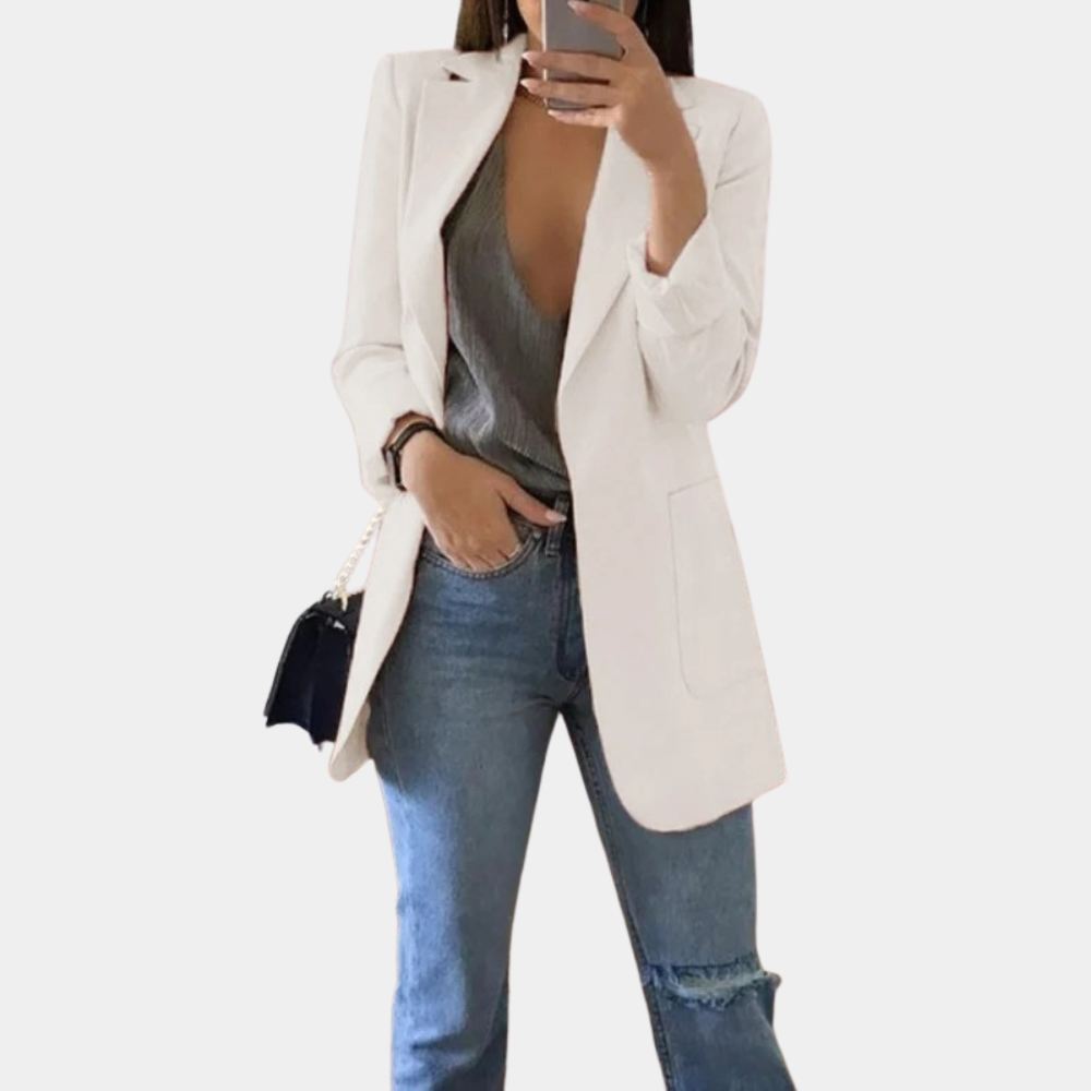 Women's Casual Blazer Lightweight Open Front Stylish Fit