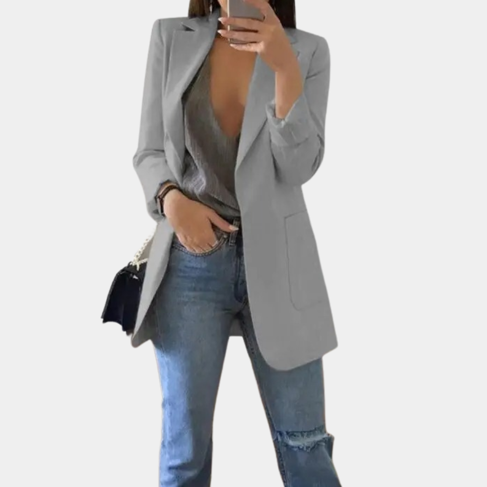 Women's Casual Blazer Lightweight Open Front Stylish Fit