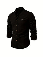 Men's Soft Breathable Casual Shirt for Work and Casual Wear