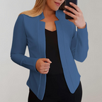 Women's Slim Fit Stretch Blazer Open Front Jacket