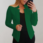 Women's Slim Fit Stretch Blazer Open Front Jacket