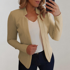 Women's Slim Fit Stretch Blazer Open Front Jacket