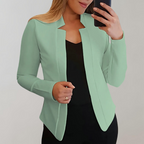 Women's Slim Fit Stretch Blazer Open Front Jacket