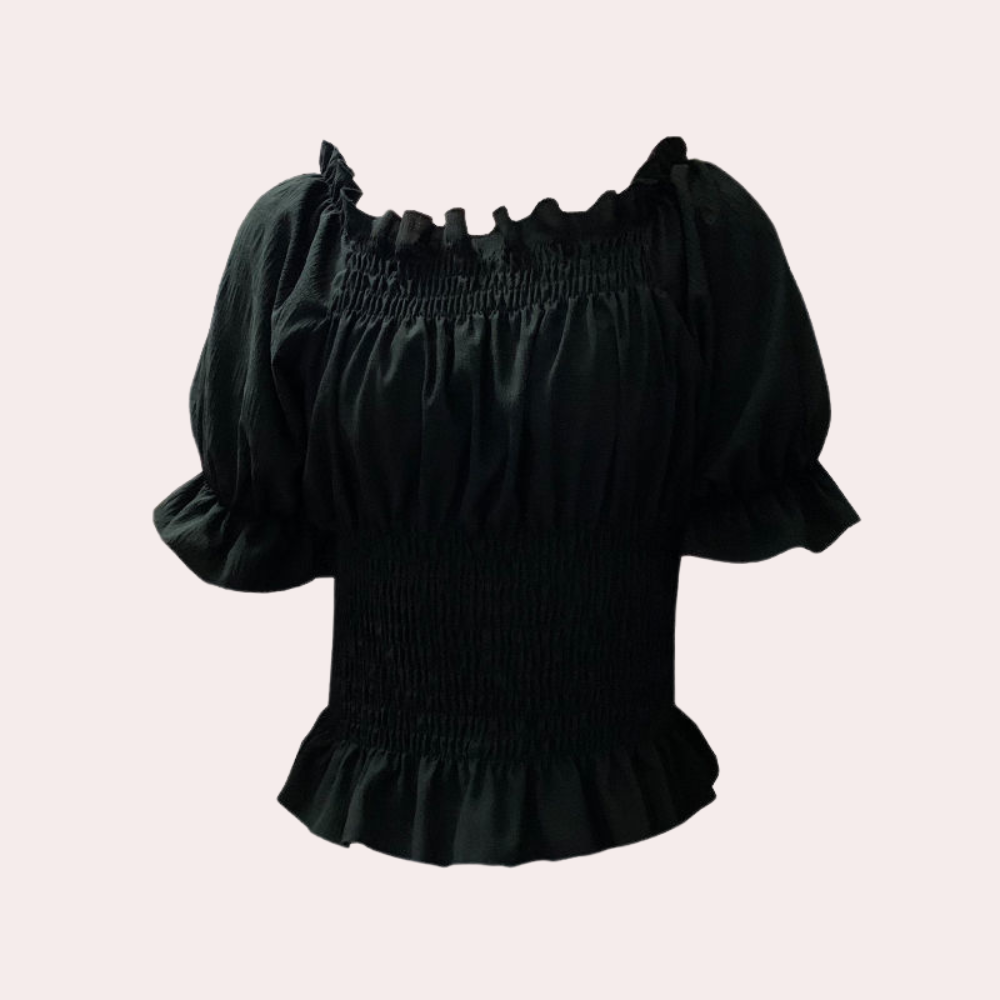 Women's Lightweight Off-Shoulder Ruffle Top Summer Blouse