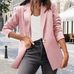 Women's Elegant Tailored Blazer Slim Fit Jacket Fashion