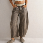 Women's Comfortable Wide Leg Pants Stretch Balloon Trousers