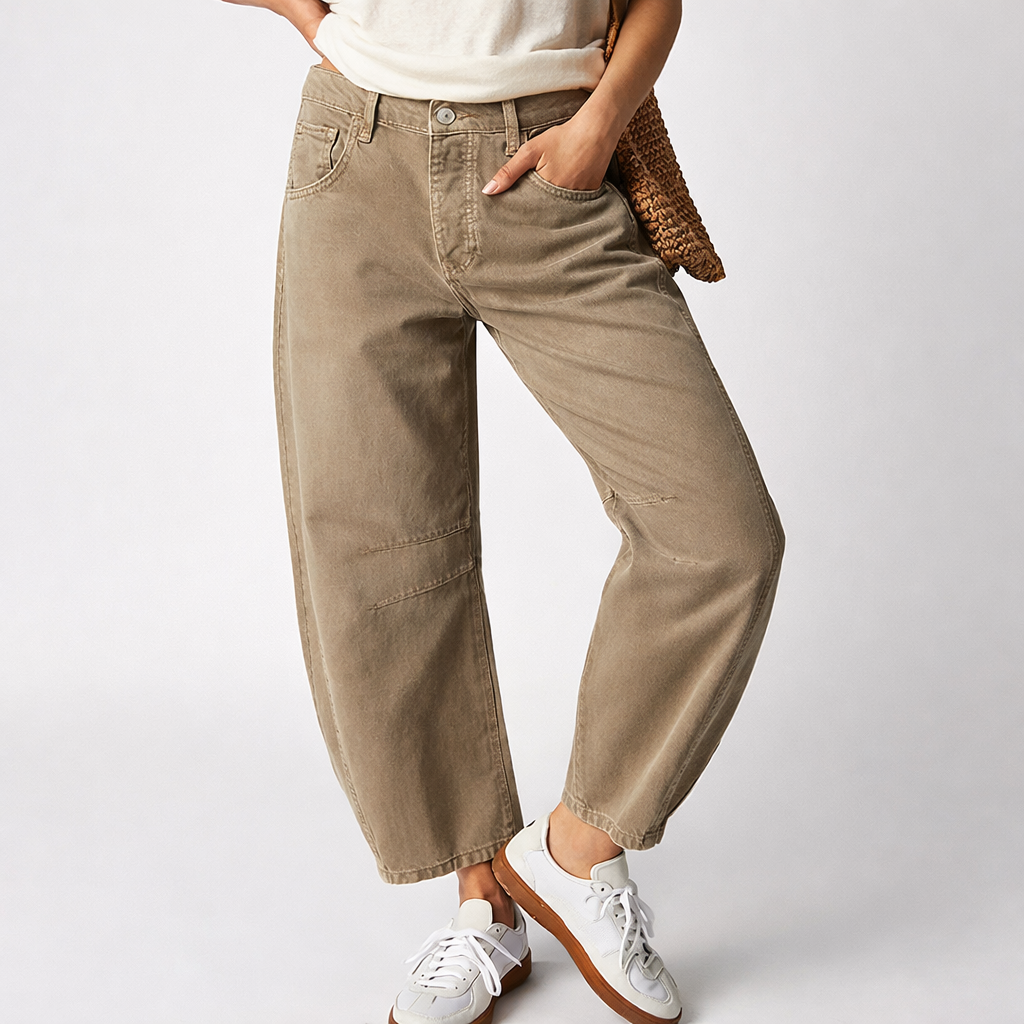 Women's Comfortable Wide Leg Pants Stretch Balloon Trousers