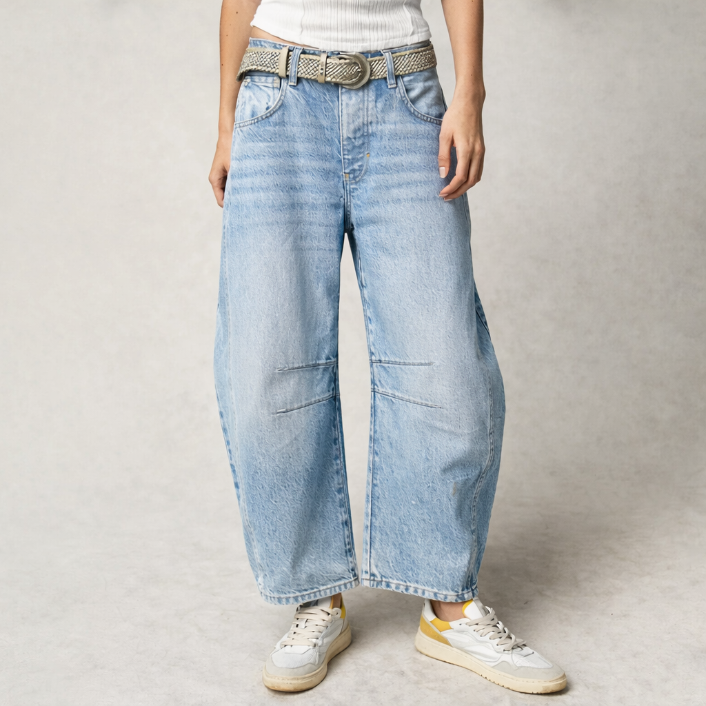 Women's Comfortable Wide Leg Pants Stretch Balloon Trousers