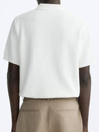 Men's Classic Knit Polo Shirt Comfortable Retro Style