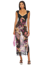 Women's Lace Floral Midi Dress Elegant Sheath Evening Fit