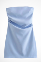 Women’s Strapless Bodycon Mini Dress Clean Slim Fit