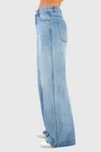 Women's Oversized Baggy Denim Jeans High-Waisted Wide Leg