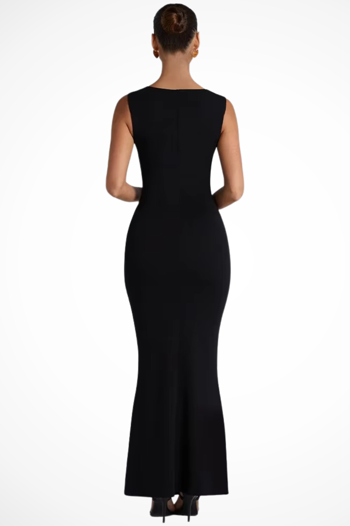 Women's Square Neck Bodycon Maxi Dress Formal Evening Wear