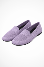 Women's Breathable Knit Mesh Ballet Flats Slip On Shoes