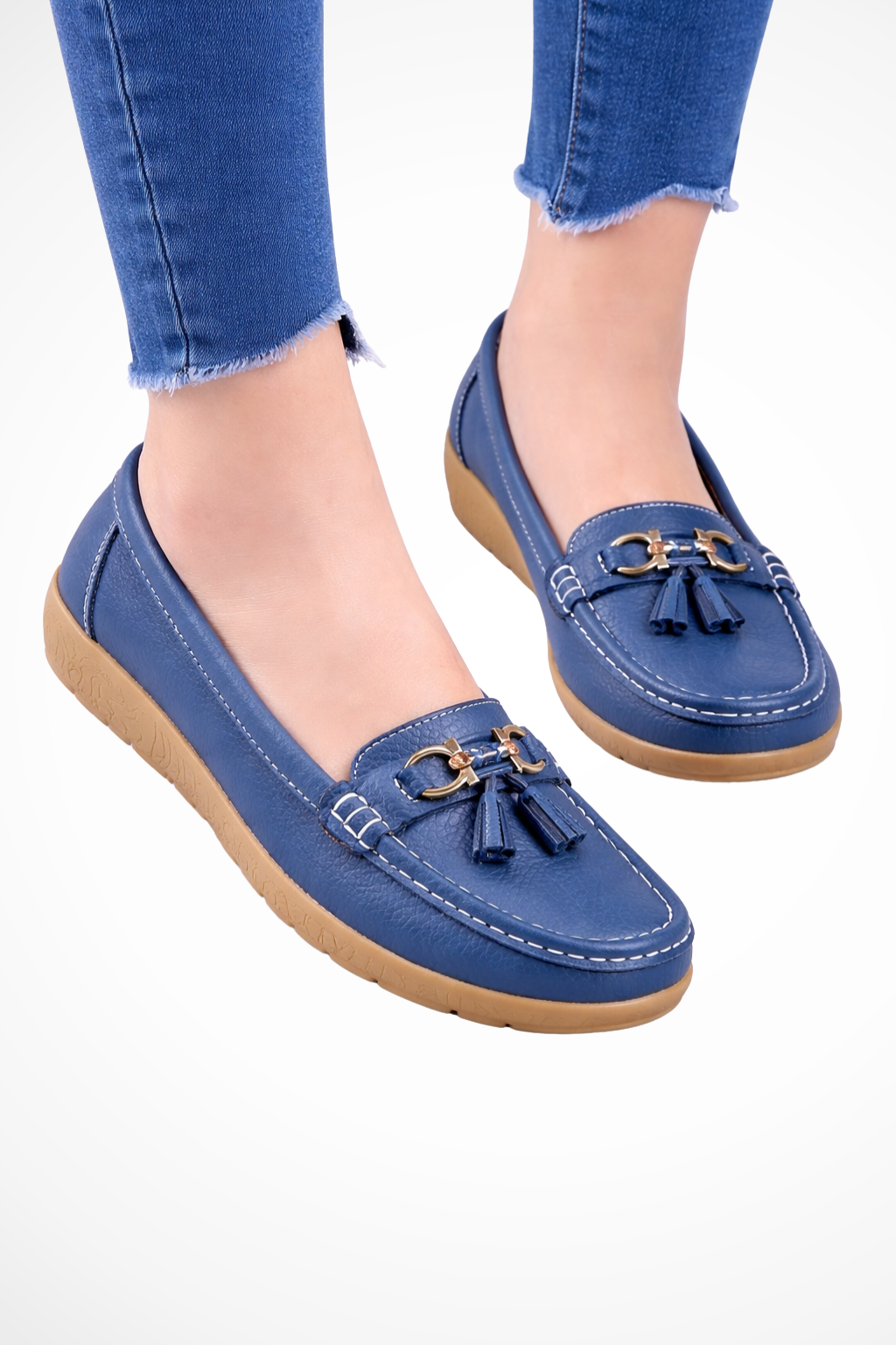 Women's Tassel Detail Slip-On Loafers Flat Shoes