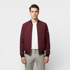 Men’s Classic Bomber Jacket Wind-Resistant Casual Outerwear