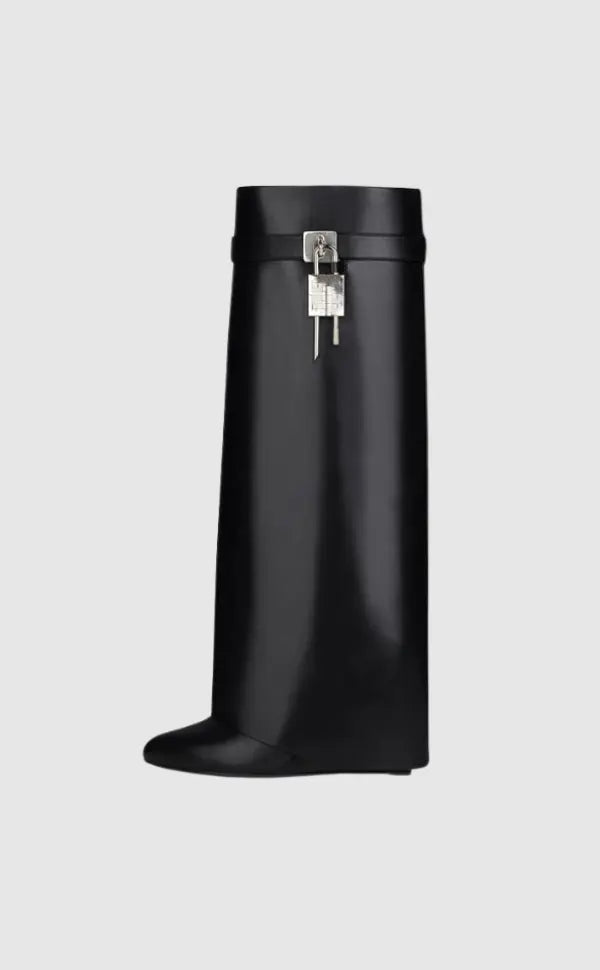 Women's Vegan Leather Boots Hidden Wedge Elegant Ankle Boots