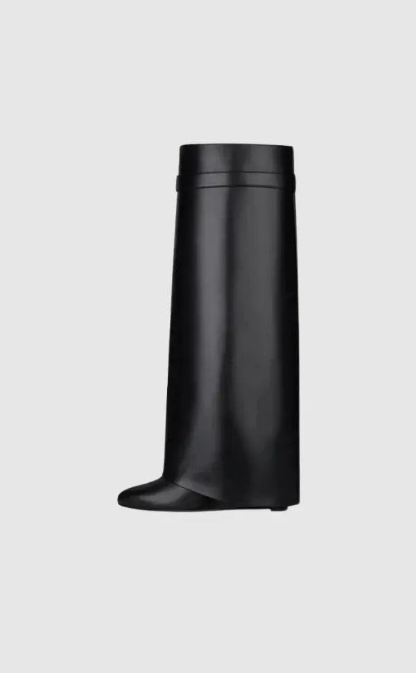 Women's Vegan Leather Boots Hidden Wedge Elegant Ankle Boots
