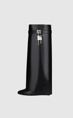 Women's Vegan Leather Boots Hidden Wedge Elegant Ankle Boots