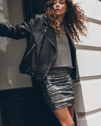Women’s Glitter Stretch Skirt Elegant Slim Fit