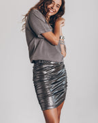 Women’s Glitter Stretch Skirt Elegant Slim Fit