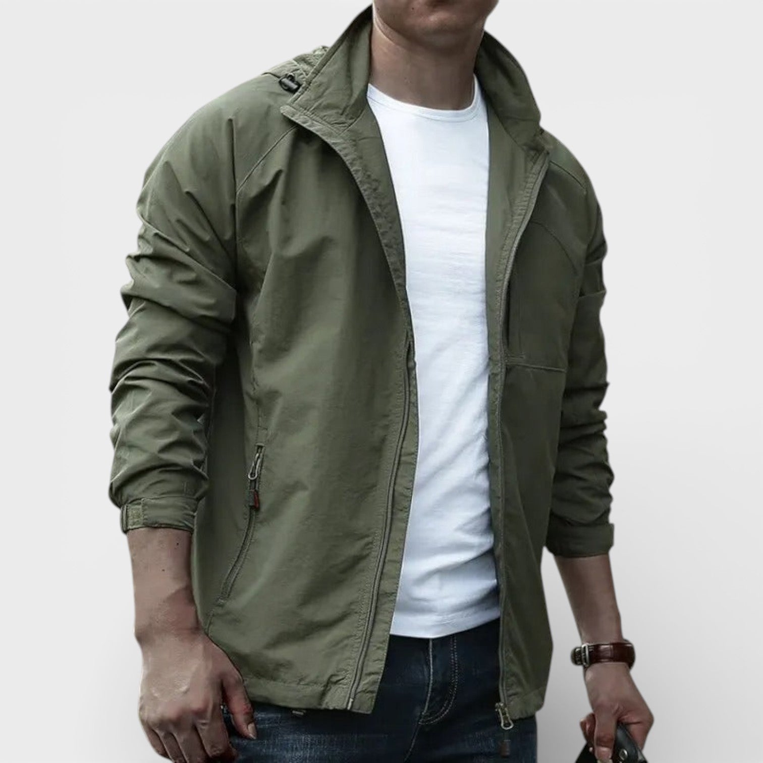 Men’s Cargo Jacket Waterproof Durable Daily Wear