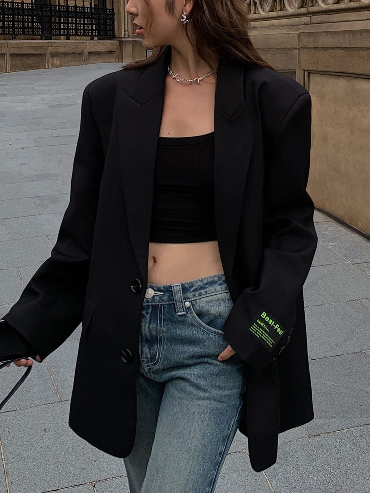 Women’s Oversized Blazer for Work and Evening Wear