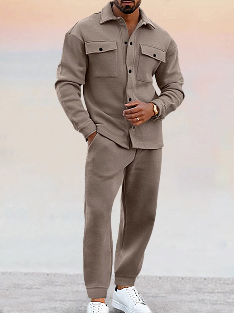 Men's 2 Piece Set Comfort Athleisure Casual Outfit