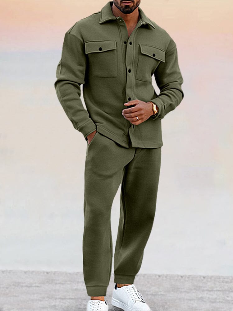 Men's 2 Piece Set Comfort Athleisure Casual Outfit