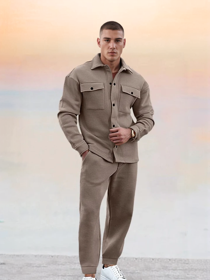 Men's 2 Piece Set Comfort Athleisure Casual Outfit