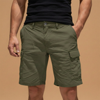 Men's Cargo Shorts Knee-Length with Multiple Pockets
