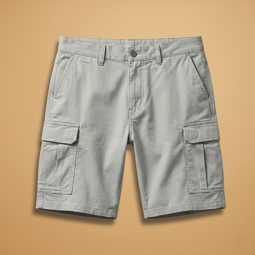 Men's Cargo Shorts Knee-Length with Multiple Pockets