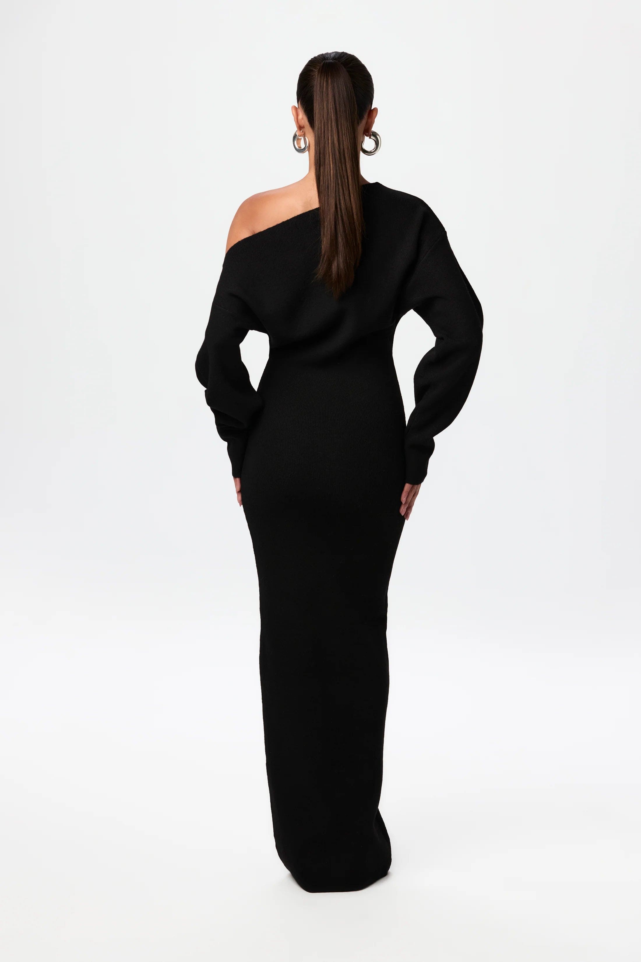 Women's Soft Knit Maxi Dress Relaxed Fit Luxurious Style