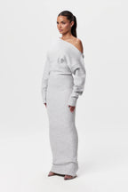Women's Soft Knit Maxi Dress Relaxed Fit Luxurious Style
