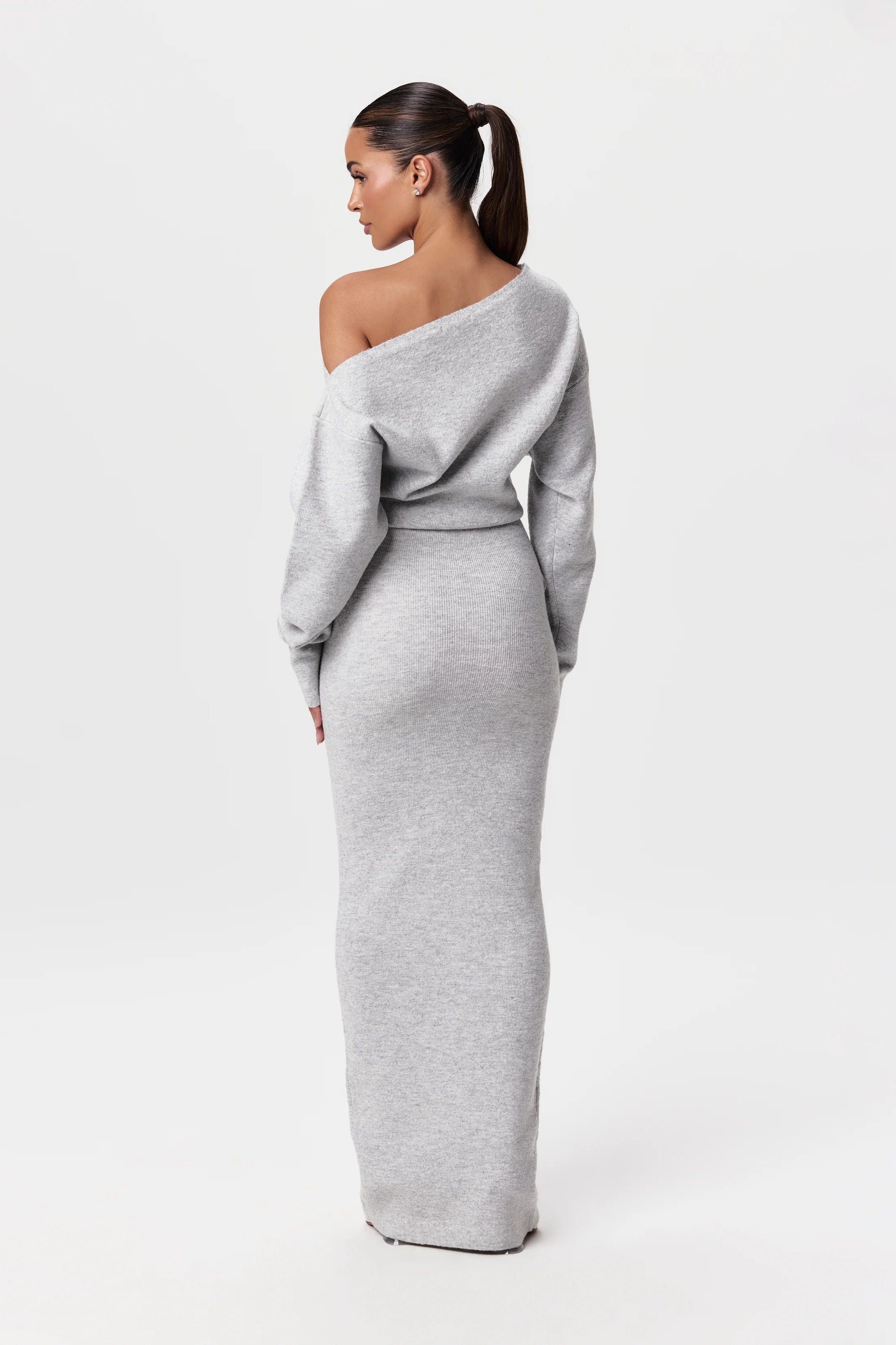 Women's Soft Knit Maxi Dress Relaxed Fit Luxurious Style