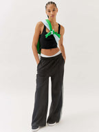 Women's Sporty Chic Sleeveless Tank Top Fashion Crop Top