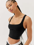 Women's Sporty Chic Sleeveless Tank Top Fashion Crop Top