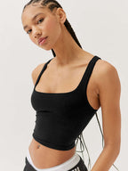 Women's Sporty Chic Sleeveless Tank Top Fashion Crop Top