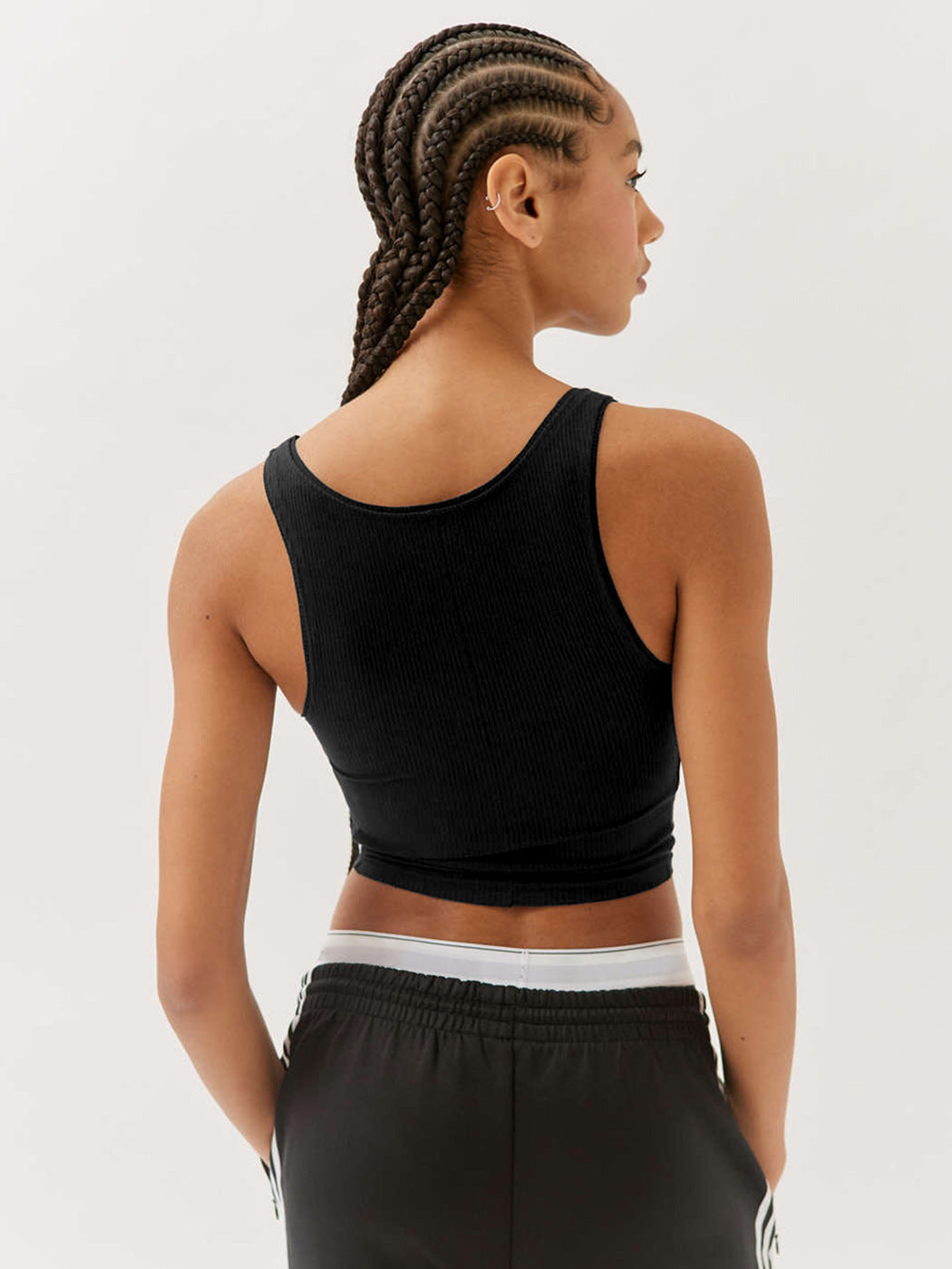Women's Sporty Chic Sleeveless Tank Top Fashion Crop Top
