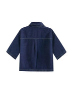 Women's Denim Set Casual Short Sleeve Jacket Mini Skirt