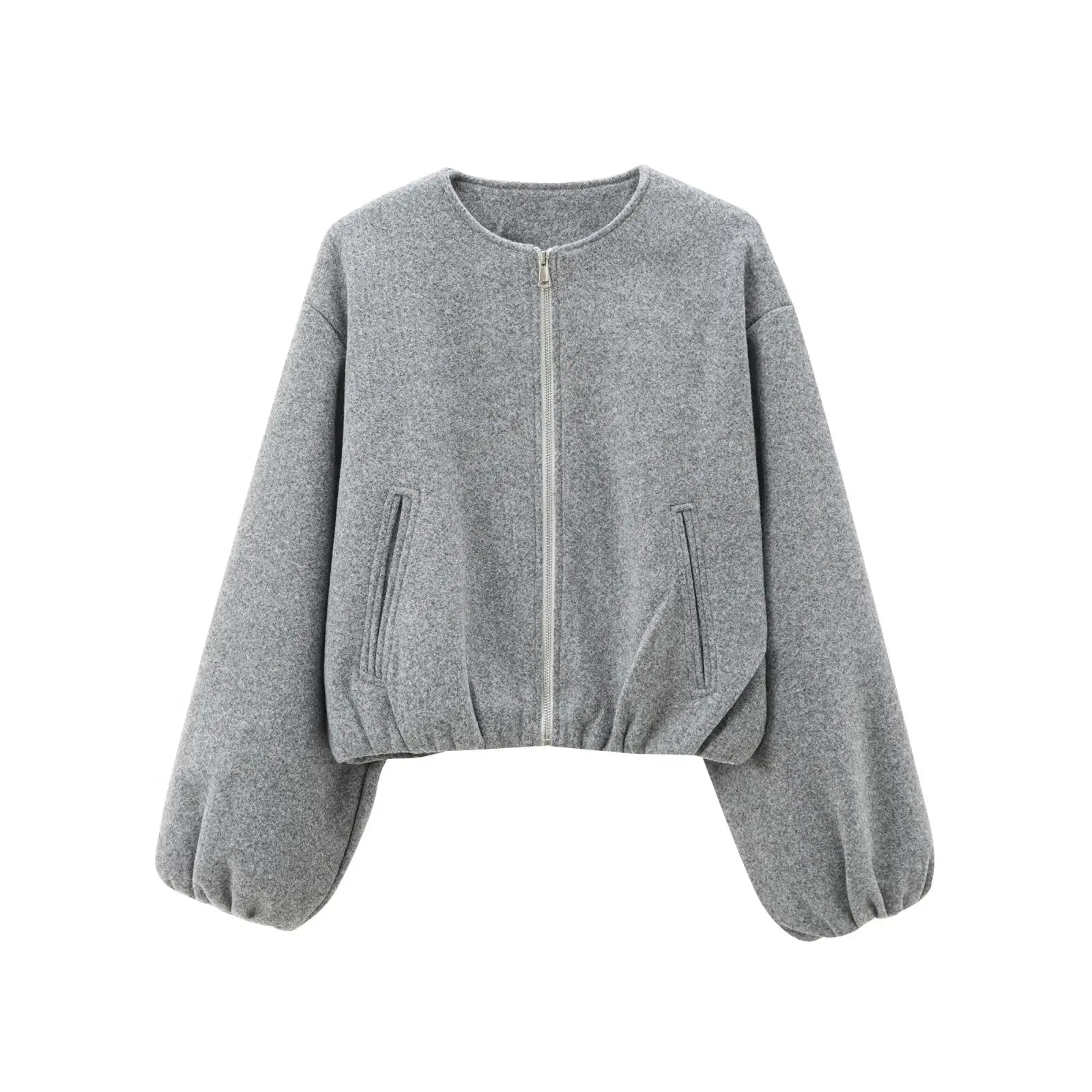 Women's Loose Fit Trendy Bomber Jacket Comfortable Outerwear