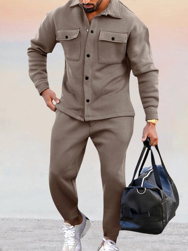 Men's 2 Piece Set Comfort Athleisure Casual Outfit