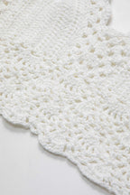 Women's Hand Crocheted Boho Crop Beachwear Top Halter Adjustable Fit