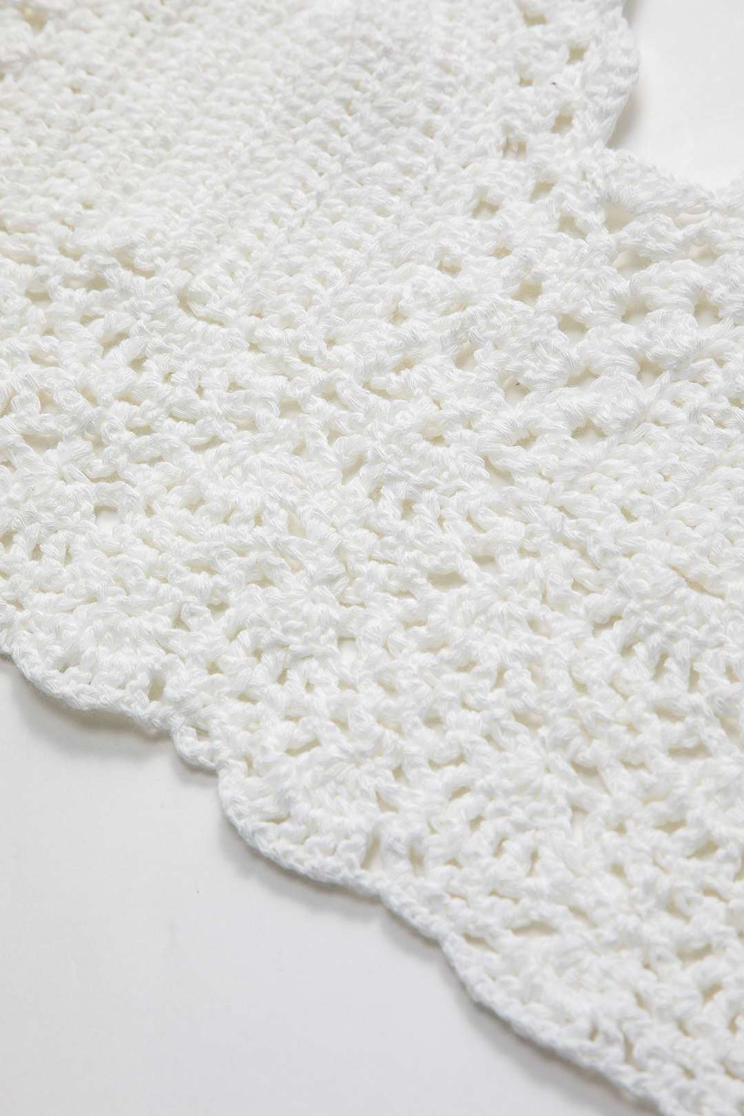 Women's Hand Crocheted Boho Crop Beachwear Top Halter Adjustable Fit