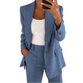 Women's Two Piece Set Elegant Tailored Trouser Fit