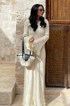Women’s Timeless Pleated Knit Dress Refined Elegant Fit